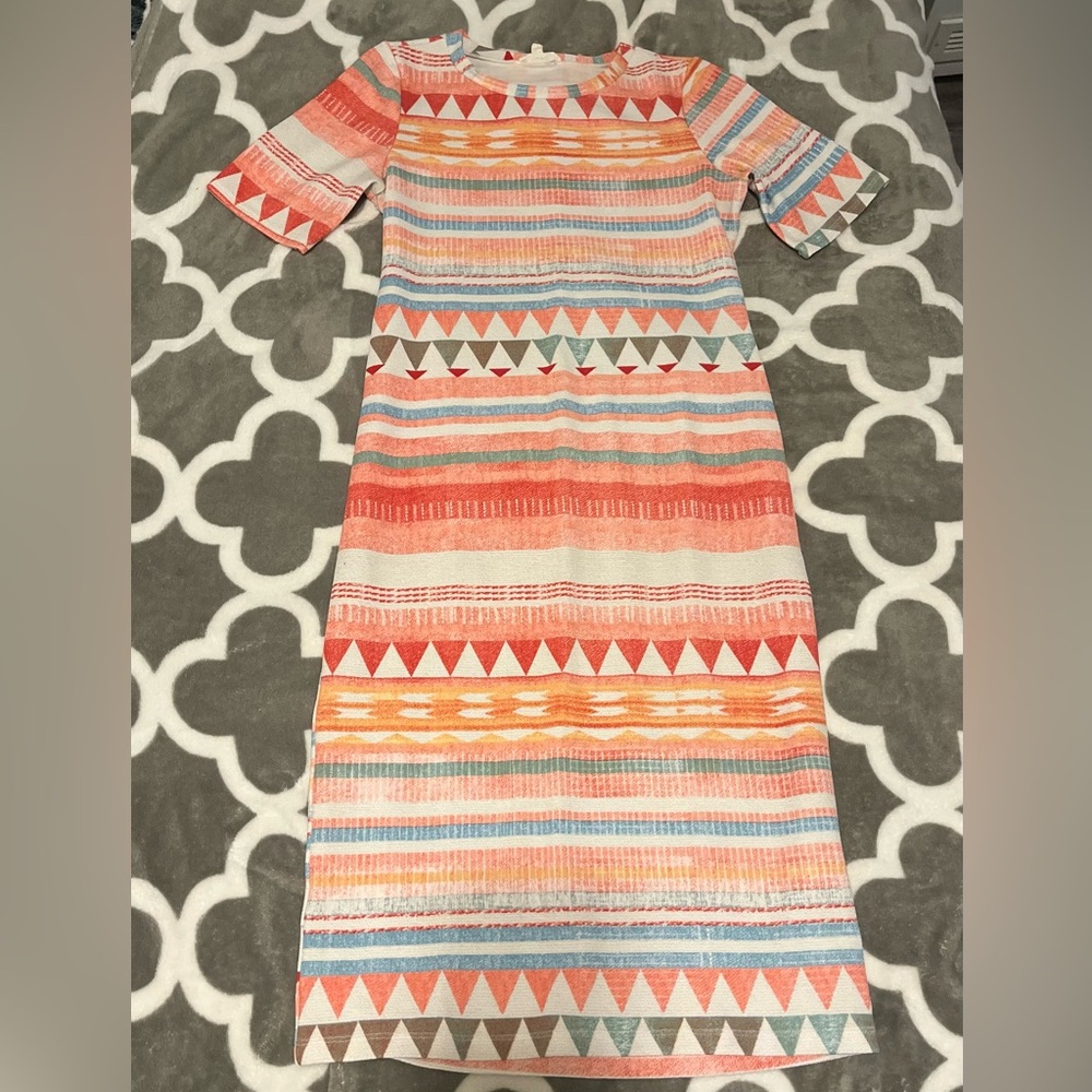 Freeway Multicolor Striped Midi Dress